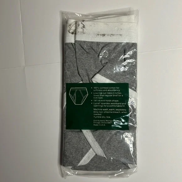 Vintage Rare New sealed package Hill & Archer Mens Briefs, Size Medium - Picture 2 of 6